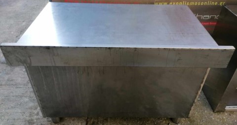 Ερμάριο Ανοξείδωτο Με 2 Ανοιγόμενες Πόρτες & Ανασήκωμα 95x60x69Cm Μεταχειρισμένο